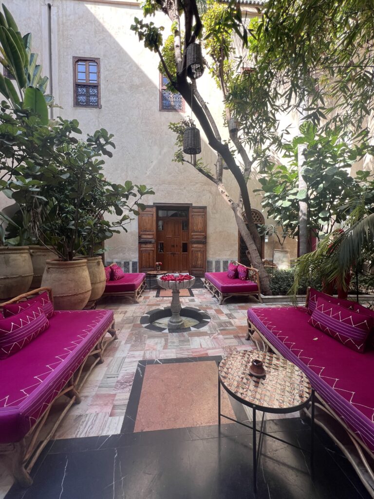 El Fenn Riad courtyard