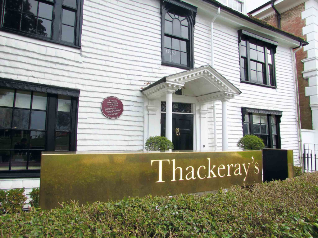 A photo of the front oft Thackeray's restaurant